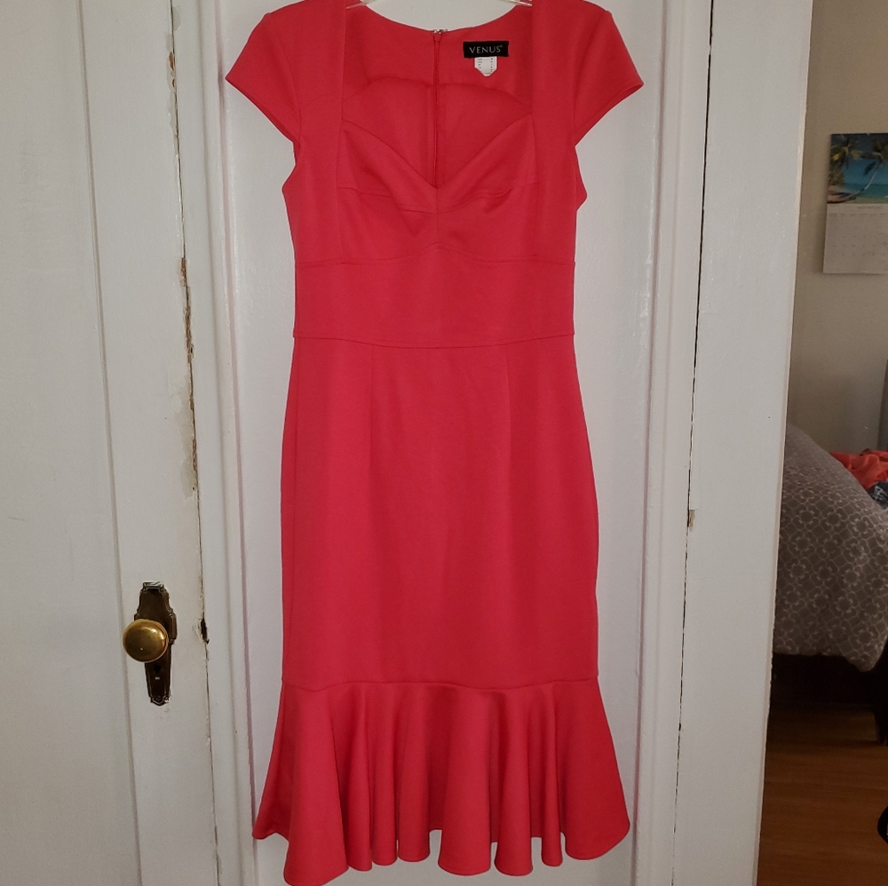 Beautiful coral mermaid dress